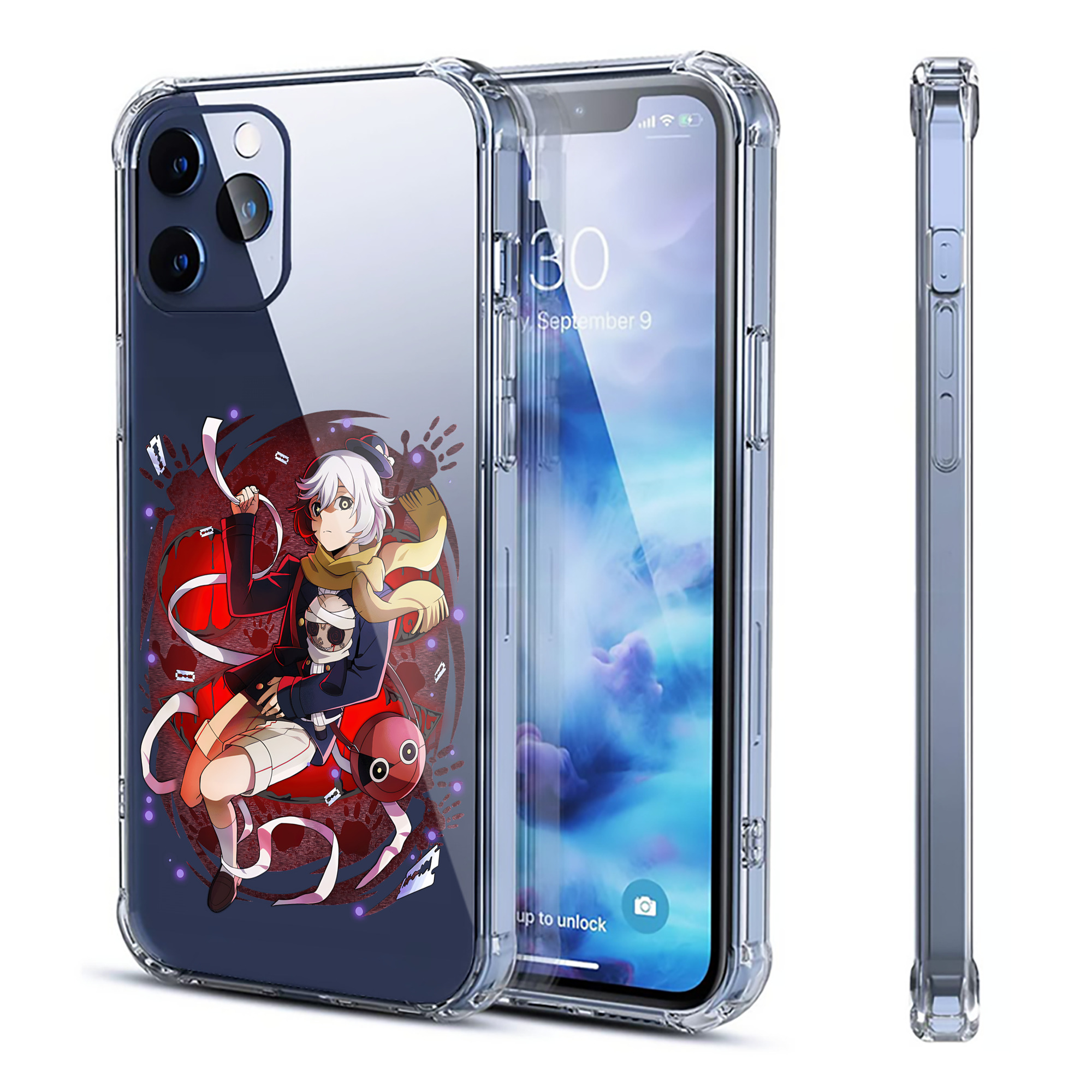 （画像用） 文豪ストレイドッグス Bungo Stray Dogs 【iPhone 12シリーズ対応】透明スマホケース（クリアソフトケース）